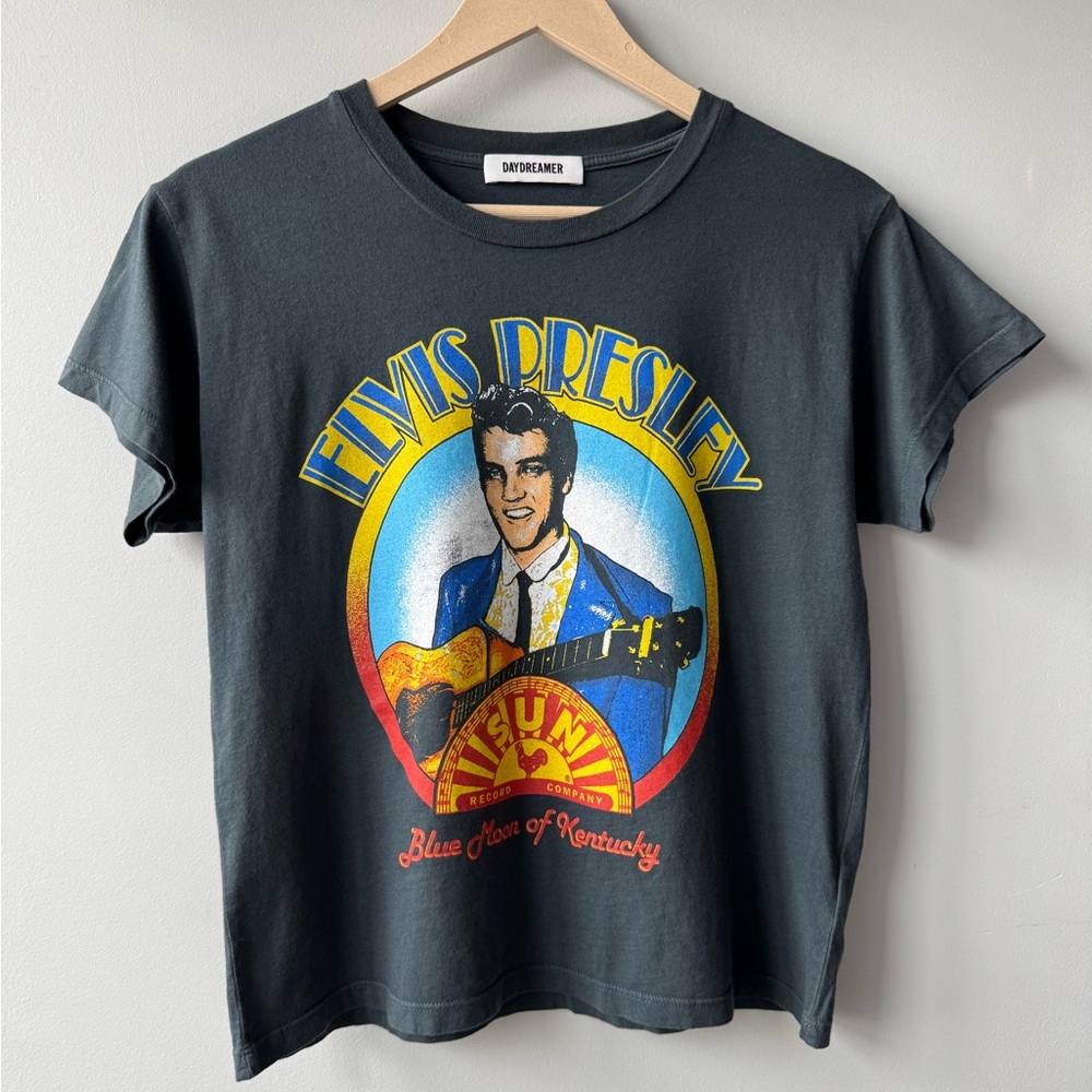 DAYDREAMER Sun Records x Elvis Blue Moon Solo Tee Size S - Picture 2 of 13